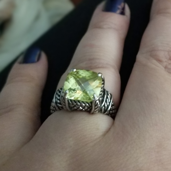 Premier Designs, Citrine ring, size 8 - Picture 3 of 4